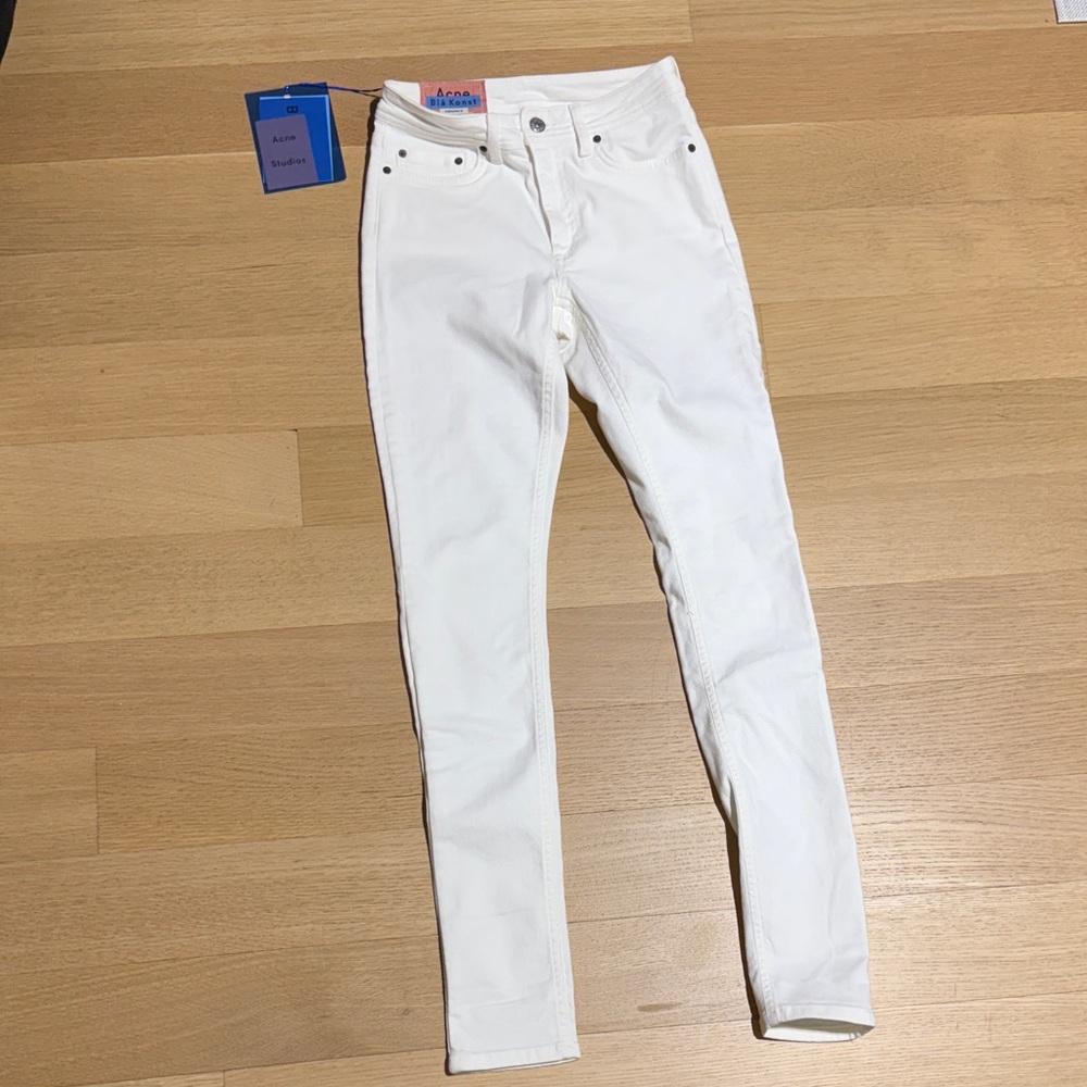 Acne White Skinny Women's Jeans